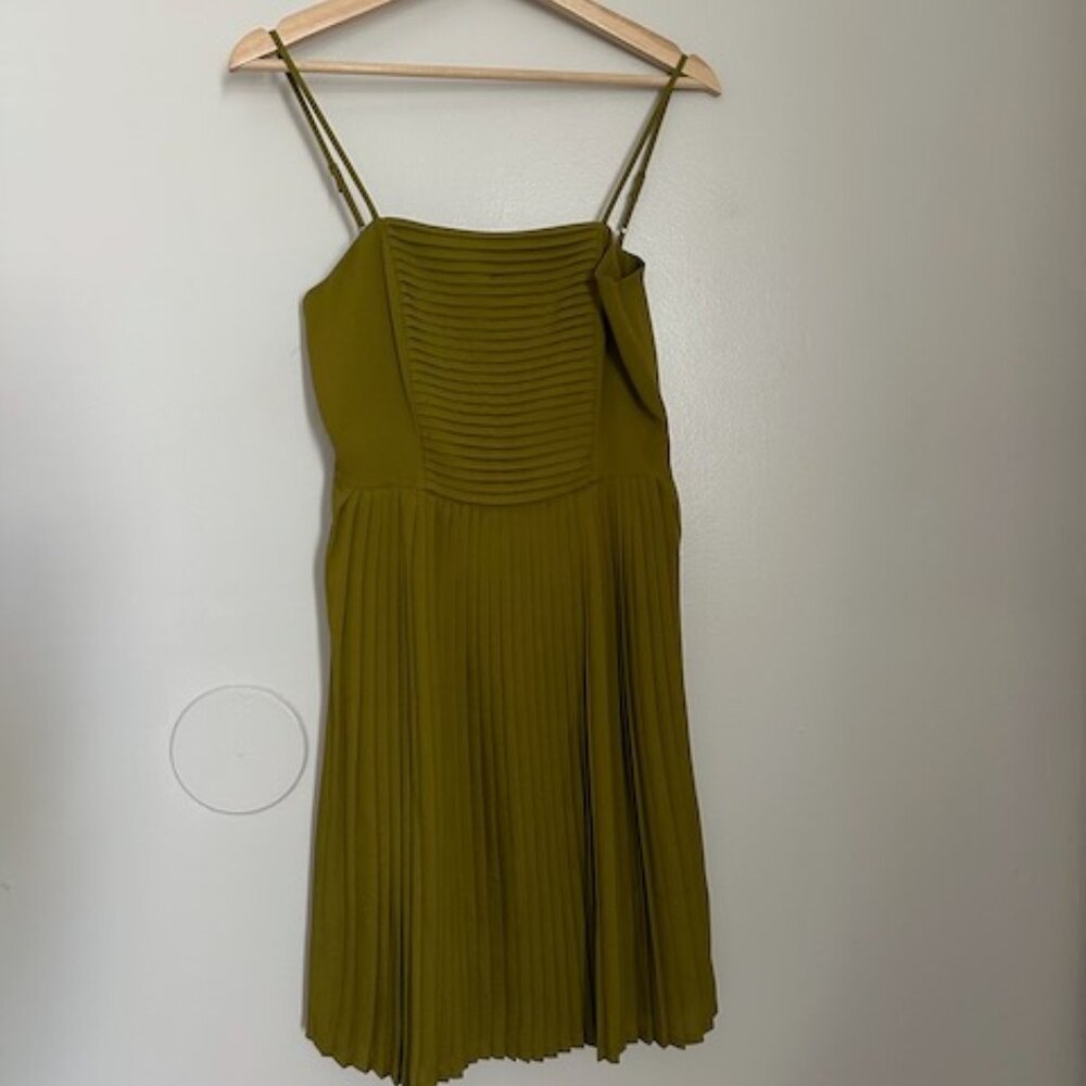 LAND’S END CANVAS Silk Pleated Dress